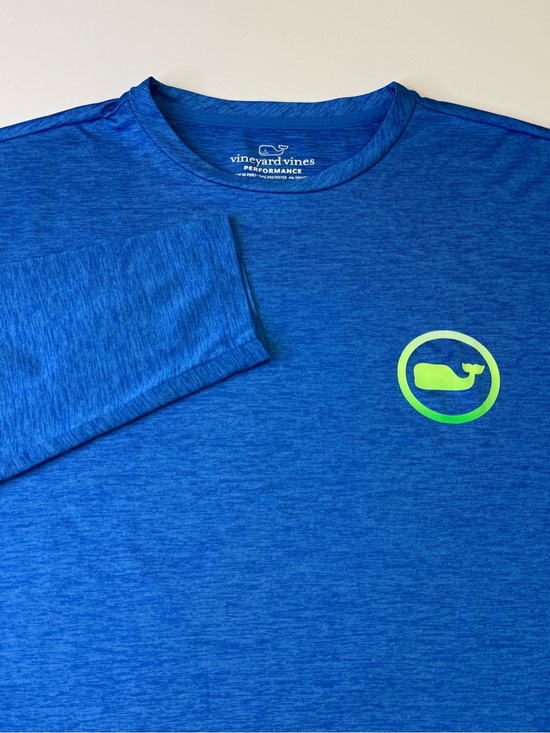 Vineyard Vines Other - Vineyard Vines Performance Men's Small Blue Green Long Sleeve Shirt Whale Logo